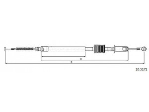 CABOR 10.5171 trosas, stovėjimo stabdys
STC1528