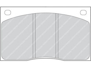 FERODO FDB817 stabdžių trinkelių rinkinys, diskinis stabdys 
 Techninės priežiūros dalys -> Papildomas remontas
JLM 9727, JLM1510, JLM9727, VBP201
