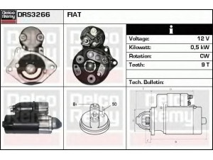 DELCO REMY DRS3266 starteris 
 Elektros įranga -> Starterio sistema -> Starteris