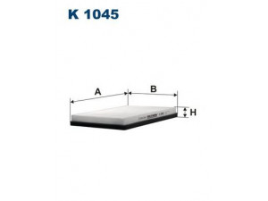 FILTRON K1045 filtras, salono oras 
 Techninės priežiūros dalys -> Techninės priežiūros intervalai
3A0819638, 3A0819644, 3A0819638