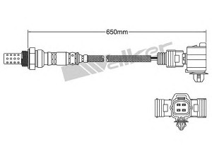 WALKER PRODUCTS 250-24837 lambda jutiklis 
 Variklis -> Variklio elektra
894650E130, 894650E150, 89465 48110