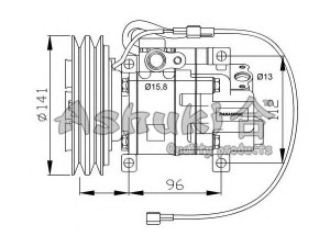 ASHUKI M550-35O kompresorius, oro kondicionierius
BJ3A-61-450B, M550-35, M550-35O