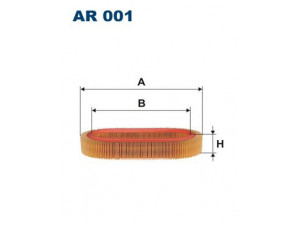 FILTRON AR001 oro filtras 
 Techninės priežiūros dalys -> Techninės priežiūros intervalai
151, 1444L0, 5005820, 5007417, 5007716