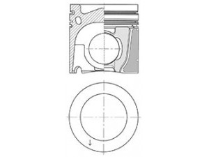 KOLBENSCHMIDT 41088600 stūmoklis 
 Variklis -> Cilindrai/stūmokliai
21309212