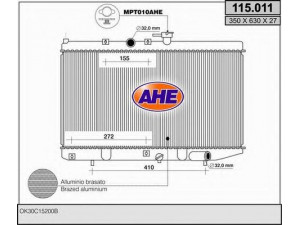 AHE 115.011 radiatorius, variklio aušinimas 
 Aušinimo sistema -> Radiatorius/alyvos aušintuvas -> Radiatorius/dalys
OK30C15200B
