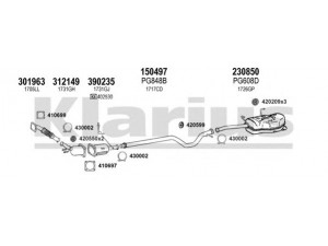 KLARIUS 631394E išmetimo sistema 
 Išmetimo sistema -> Išmetimo sistema, visa