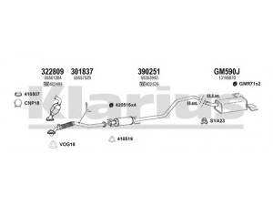 KLARIUS 391753U išmetimo sistema 
 Išmetimo sistema -> Išmetimo sistema, visa
