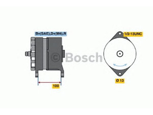 BOSCH 0 122 469 004 kintamosios srovės generatorius