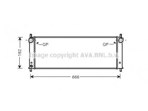 AVA QUALITY COOLING PR2045 radiatorius, variklio aušinimas 
 Aušinimo sistema -> Radiatorius/alyvos aušintuvas -> Radiatorius/dalys
99610603771, 99610603773, 99610603775