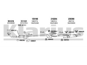 KLARIUS 930298E išmetimo sistema 
 Išmetimo sistema -> Išmetimo sistema, visa