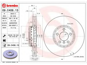 BREMBO 09.C406.13 stabdžių diskas 
 Dviratė transporto priemonės -> Stabdžių sistema -> Stabdžių diskai / priedai
34116785670