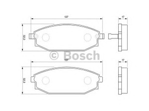 BOSCH 0 986 424 727 stabdžių trinkelių rinkinys, diskinis stabdys 
 Techninės priežiūros dalys -> Papildomas remontas
S2000100, SB000100, 58101 38A40