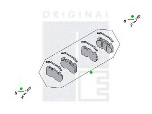 PE Automotive 2311-11960-0416-02 rato tvirtinimo smeigė