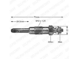 DELPHI HDS221 kaitinimo žvakė 
 Kibirkšties / kaitinamasis uždegimas -> Kaitinimo kaištis
4729595, 95493205, 95493206, 95534788