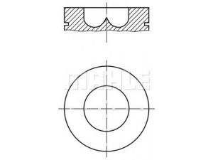 MAHLE ORIGINAL 038 06 00 stūmoklis