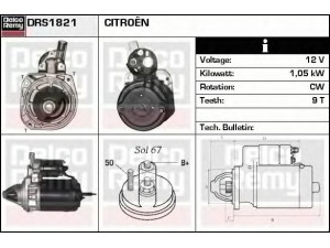 DELCO REMY DRS1821 starteris 
 Elektros įranga -> Starterio sistema -> Starteris
5490011, 5490422, 5491588, 75491615