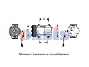 AKS DASIS 853180N kompresorius, oro kondicionierius 
 Oro kondicionavimas -> Kompresorius/dalys
96FW19D629AE, 97VW19D629AA
