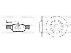 WOKING 84883.00 stabdžių rinkinys, diskiniai stabdžiai 
 Stabdžių sistema -> Diskinis stabdys -> Stabdžių remonto rinkinys
0009947776, 0060808872, 7663466