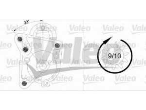 VALEO 433320 starteris 
 Elektros įranga -> Starterio sistema -> Starteris
M3T42581, 7700796488, 7700853827