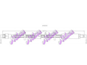 Brovex-Nelson H4094 stabdžių žarnelė 
 Stabdžių sistema -> Stabdžių žarnelės
480624, ZFO5952297, 5952296, 5952297