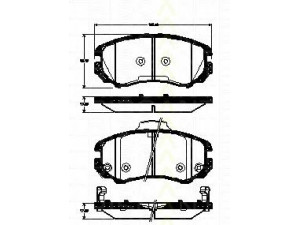 TRISCAN 8110 43027 stabdžių trinkelių rinkinys, diskinis stabdys 
 Techninės priežiūros dalys -> Papildomas remontas
58101-2CA20, 58101-2EA10, 58101-2EA11