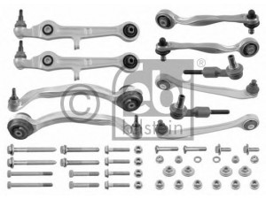 FEBI BILSTEIN 24800 pakabos komplektas 
 Ašies montavimas/vairavimo mechanizmas/ratai -> Valdymo svirtis/pasukamosios svirties sujungimas -> Vairo trauklės (valdymo svirtis, išilginis balansyras, diago
8E0 498 998