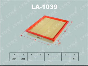 LYNXauto LA-1039 oro filtras 
 Techninės priežiūros dalys -> Techninės priežiūros intervalai
08 34 251, 08 34 291, 834251, 834291