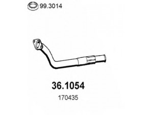 ASSO 36.1054 išleidimo kolektorius 
 Išmetimo sistema -> Išmetimo vamzdžiai
170435, 170505