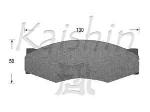 KAISHIN D1025 stabdžių trinkelių rinkinys, diskinis stabdys 
 Techninės priežiūros dalys -> Papildomas remontas
4106009W25, 4106009W26, 4106009W93