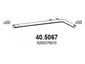 ASSO 40.5067 išleidimo kolektorius 
 Išmetimo sistema -> Išmetimo vamzdžiai
8200189568, 8200218421, 8200276010