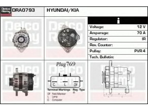 DELCO REMY DRA0793 kintamosios srovės generatorius 
 Elektros įranga -> Kint. sr. generatorius/dalys -> Kintamosios srovės generatorius
37300-02600