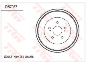 TRW DB7037 stabdžių būgnas
4351165J00