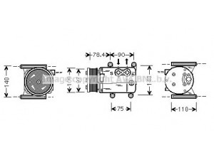 PRASCO JRK026 kompresorius, oro kondicionierius 
 Oro kondicionavimas -> Kompresorius/dalys
XR81188, XR89202