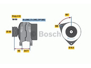 BOSCH 0 123 310 023 kintamosios srovės generatorius