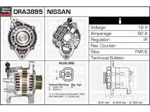 DELCO REMY DRA3895 kintamosios srovės generatorius 
 Elektros įranga -> Kint. sr. generatorius/dalys -> Kintamosios srovės generatorius
A2T34692, A2T34692A, 23100-47R10