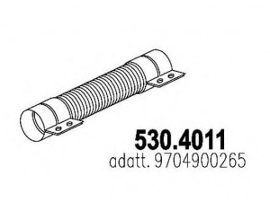 ASSO 530.4011 lanksti žarna, išmetimo sistema 
 Išmetimo sistema -> Išmetimo vamzdžiai
9704900265