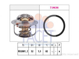 FACET 7.8679 termostatas, aušinimo skystis 
 Aušinimo sistema -> Termostatas/tarpiklis -> Thermostat
71742133, 17670-63J00-000, 17670-65D00-000