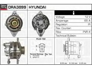 DELCO REMY DRA3899 kintamosios srovės generatorius 
 Elektros įranga -> Kint. sr. generatorius/dalys -> Kintamosios srovės generatorius
A2T03792, A2T49792, MD105342, MD111151