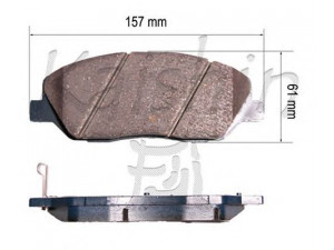 KAISHIN D11198OE stabdžių trinkelių rinkinys, diskinis stabdys 
 Techninės priežiūros dalys -> Papildomas remontas
581012BA10