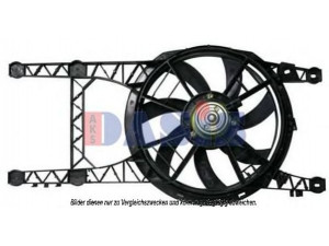 AKS DASIS 188015N ventiliatorius, radiatoriaus 
 Aušinimo sistema -> Oro aušinimas
7701035724, 7701036724, 7701038403