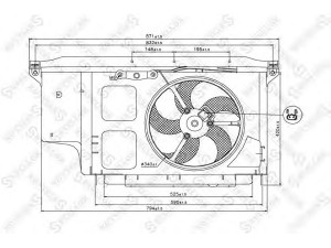 STELLOX 29-99342-SX ventiliatorius, radiatoriaus 
 Aušinimo sistema -> Oro aušinimas
125383, 1253F3, 125479, 7104G7