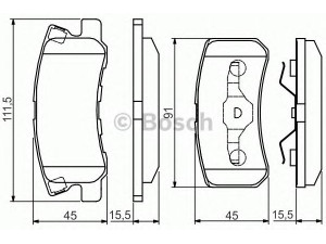 BOSCH 0 986 495 172 stabdžių trinkelių rinkinys, diskinis stabdys 
 Techninės priežiūros dalys -> Papildomas remontas
68020 256AA, 68028 671AA, 68020256AA