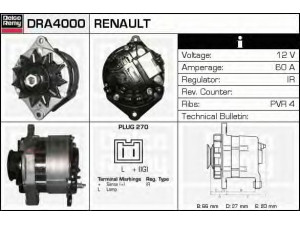DELCO REMY DRA4000 kintamosios srovės generatorius 
 Elektros įranga -> Kint. sr. generatorius/dalys -> Kintamosios srovės generatorius
451115, 451116, 7700499228, 7700733790