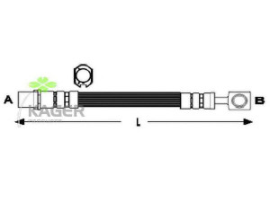 KAGER 38-0537 stabdžių žarnelė 
 Stabdžių sistema -> Stabdžių žarnelės
5562079, 90498331