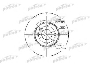 PATRON PBD4364 stabdžių diskas 
 Dviratė transporto priemonės -> Stabdžių sistema -> Stabdžių diskai / priedai
40206AX600, 40206AX602, 40206AX603