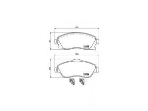 BREMBO P 59 036 stabdžių trinkelių rinkinys, diskinis stabdys 
 Techninės priežiūros dalys -> Papildomas remontas
09200108, 1605081, 1605092, 1605964