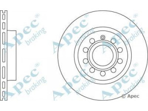 APEC braking DSK2228 stabdžių diskas 
 Dviratė transporto priemonės -> Stabdžių sistema -> Stabdžių diskai / priedai
1K0615301AC, 1K0615301AK, 1K0615301S