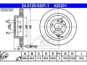 ATE 24.0120-0201.1 stabdžių diskas 
 Dviratė transporto priemonės -> Stabdžių sistema -> Stabdžių diskai / priedai
SDB000644, SDB000645, SDB000646