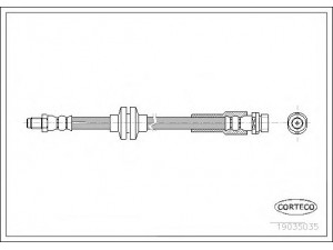 CORTECO 19035035 stabdžių žarnelė 
 Stabdžių sistema -> Stabdžių žarnelės
BP4L-43-980D, BP4L-43-980E