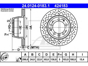 ATE 24.0124-0183.1 stabdžių diskas 
 Dviratė transporto priemonės -> Stabdžių sistema -> Stabdžių diskai / priedai
993 352 041 02
